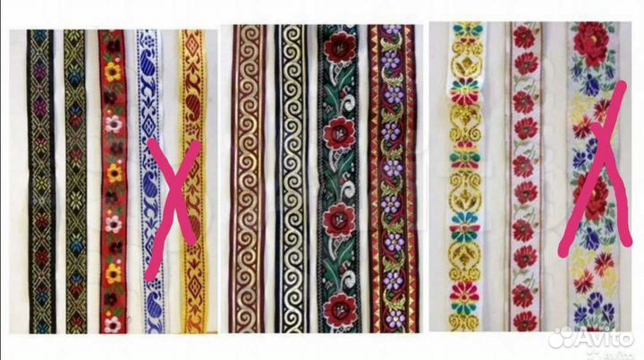 Швейная фурнитура, тесьма, бахрома, апликации