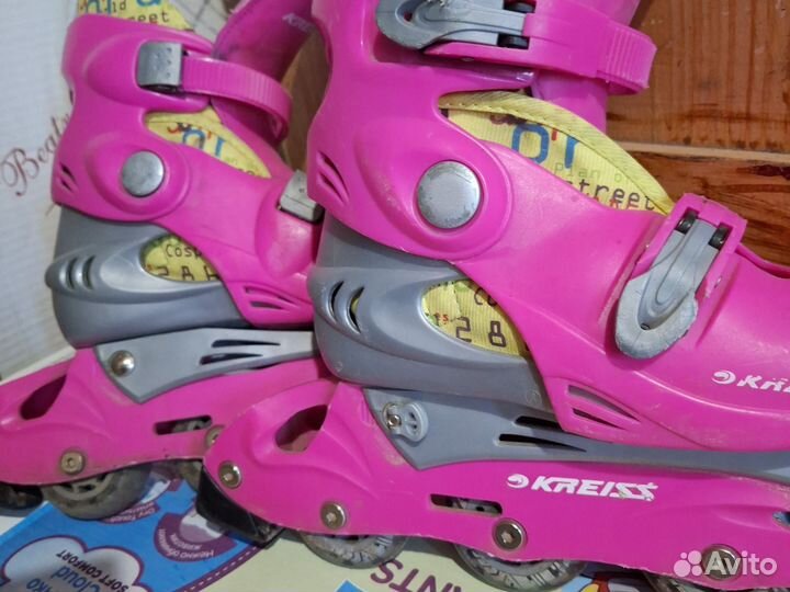Роликовые коньки детские раздвижные