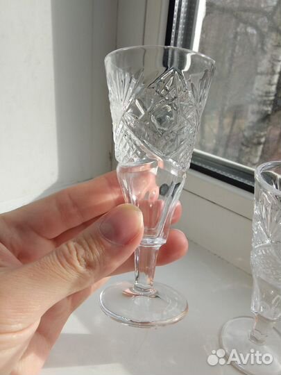 Рюмки хрустальные СССР винтаж набор