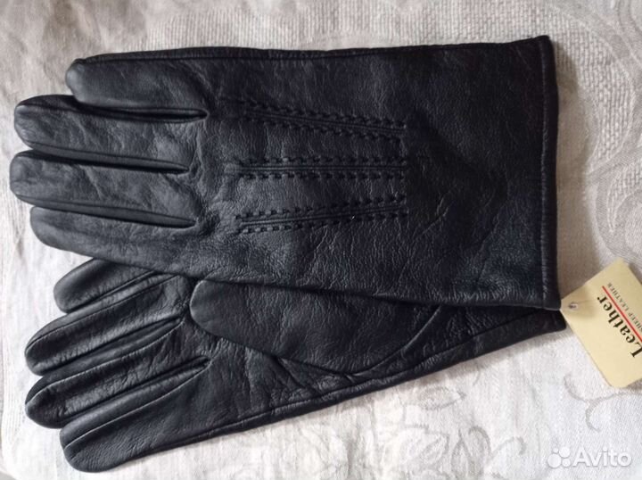 Новые мужские итальянские кожаные перчатки