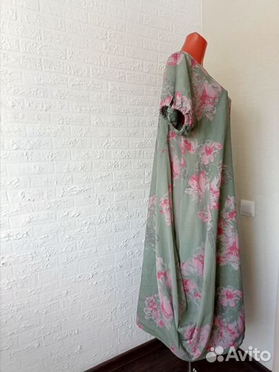 Льняное платье Италия / лен хлопок