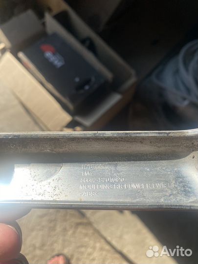 Молдинги заднего бампера Santa Fe 4