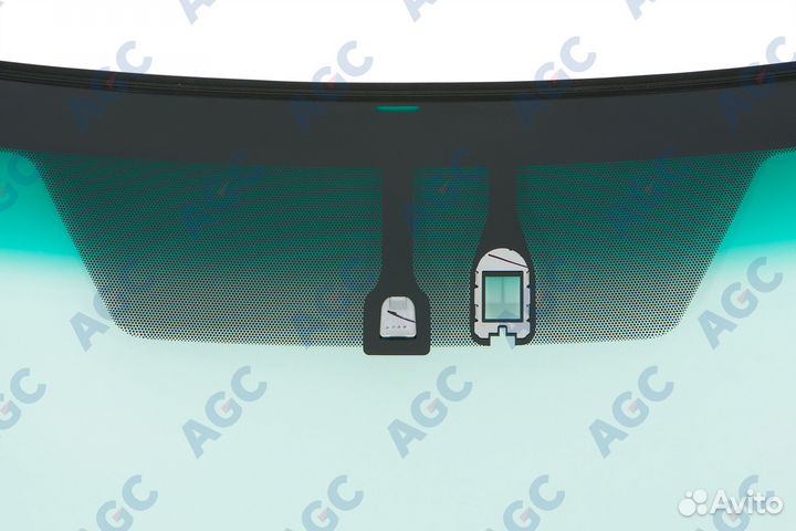 AGC toyota camry 2011-2014 стекло ветровое зеленое/зеленая полоса + шумоизоляция -дд-VIN-допускаемое