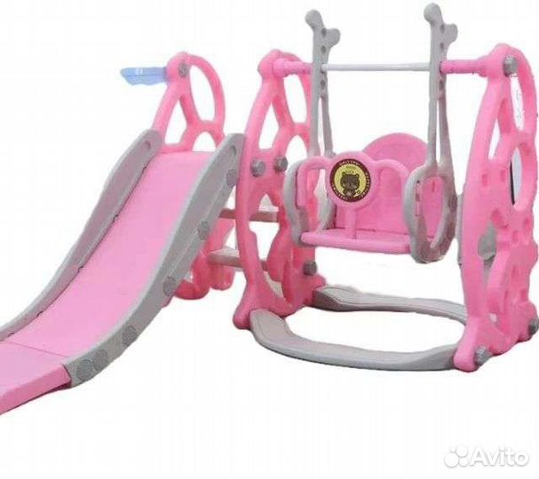 Детские качели с горкой