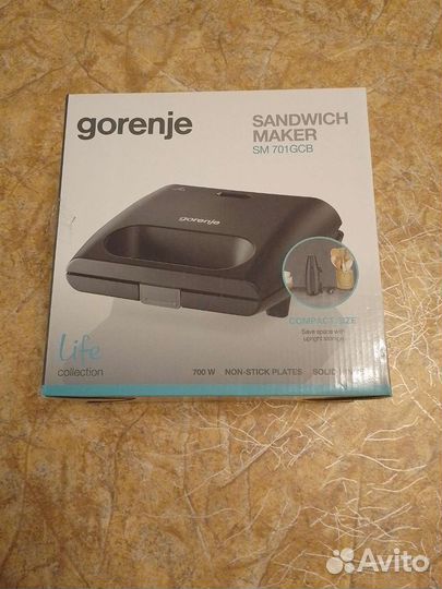 Сэндвичница gorenje sm701gsb
