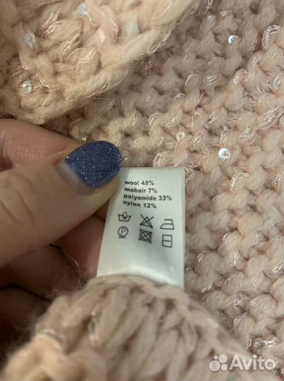 Шарф хомут шерстяной