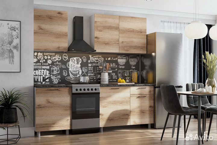 Кухонный гарнитур 1,7 м со столешницей