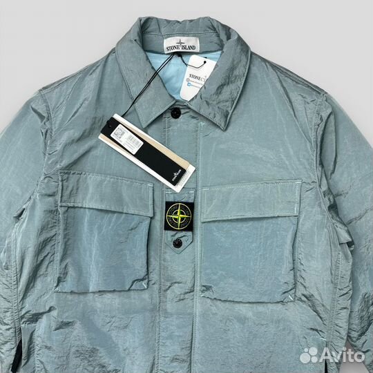 Куртка весенняя Stone island Primaloft голубая