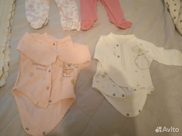 Вещи для новорожденной девочки пакетом 56 см