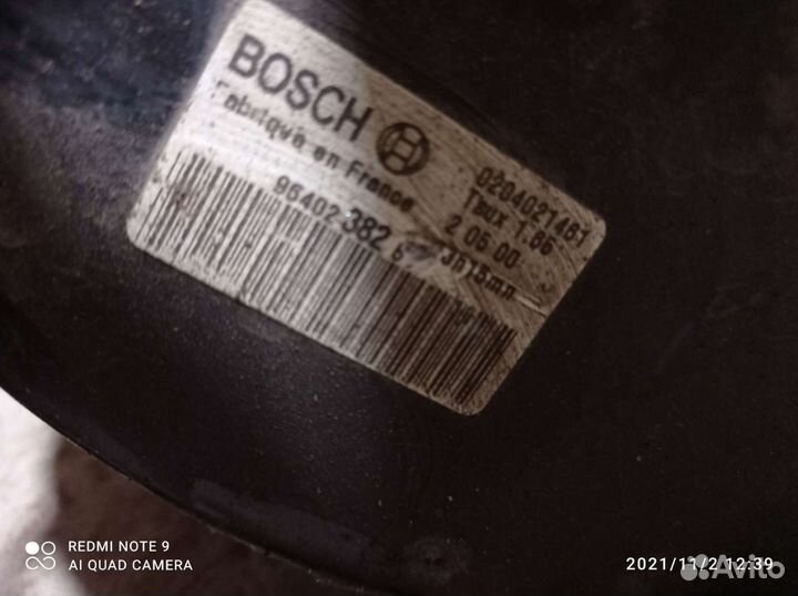 Вакуумный усилитель тормозов Пежо 607 в сборе