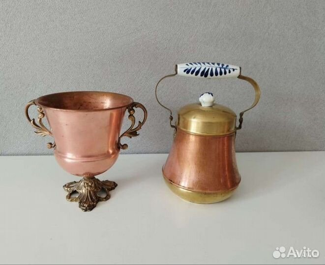 Винтажная медная посуда