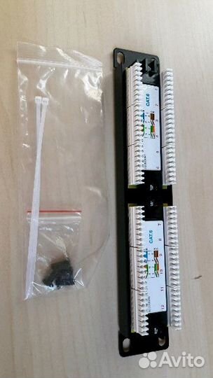 Патч панель 12 портов. Новая