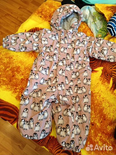 Зимний комбинезон для девочки 86