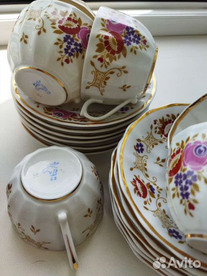 Сервиз чайный Вербилки СССР 21 предмет