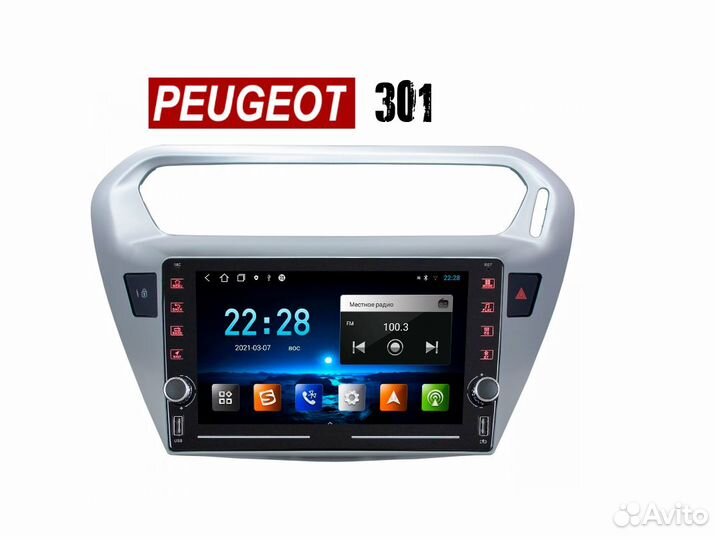 Topway ts10 Peugeot 301 LTE CarPlay 4/32gb