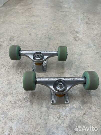 Подвески для скейта independent + колеса spitfire