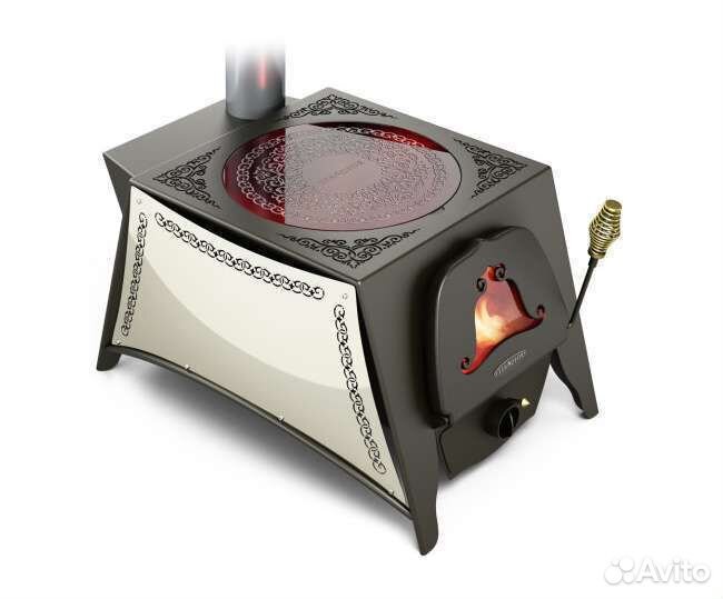 Печь отопительная селенга-1 стеклокерамика TMF