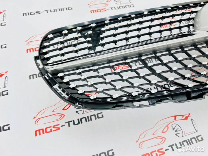 Решетка Mercedes GLC-Coupe c253 Diamond Silver П/к