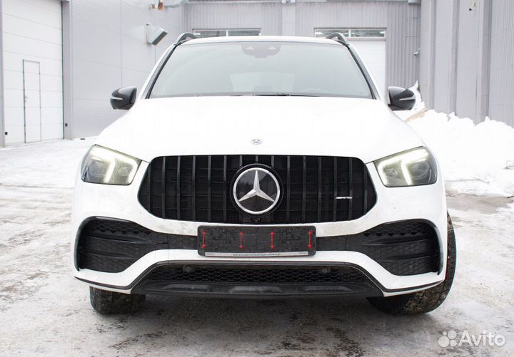 Элероны переднего бампера Mercedes GLE 167