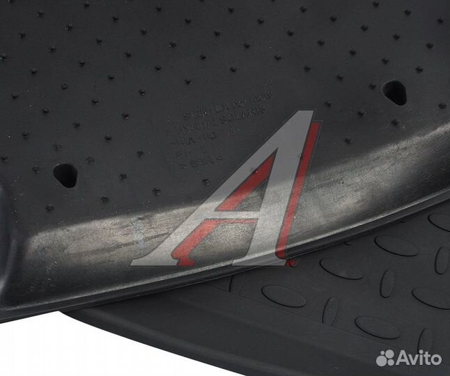 Коврик салона hyundai Solaris (10-16) резина черный (5 предм.) seintex