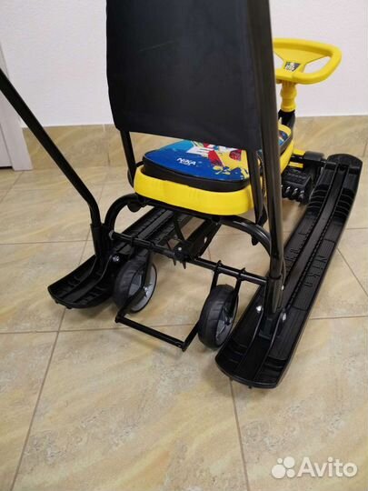 Снегокат Тимка sport 6 жёлто-чёрный