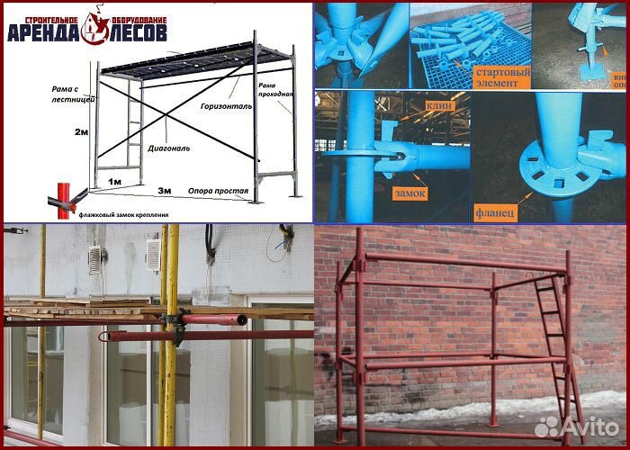 Аренда строительных лесов и вышки тура