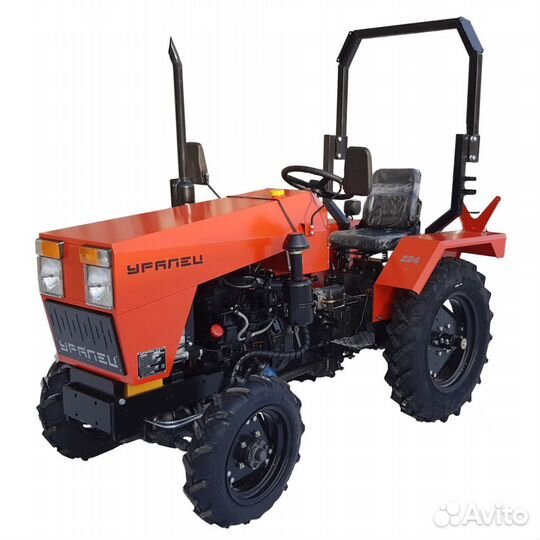 Минитрактор с блокировкой и гур Уралец 224