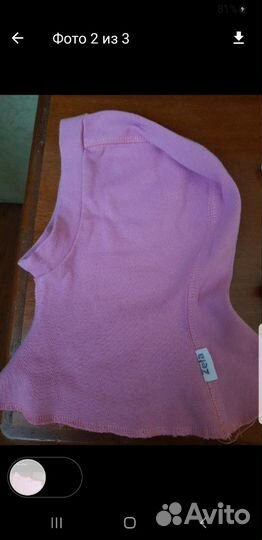 Детский шлем шапка для девочки