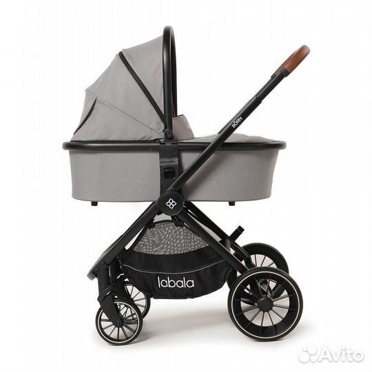 Коляска 2в1 Labala Born Grey