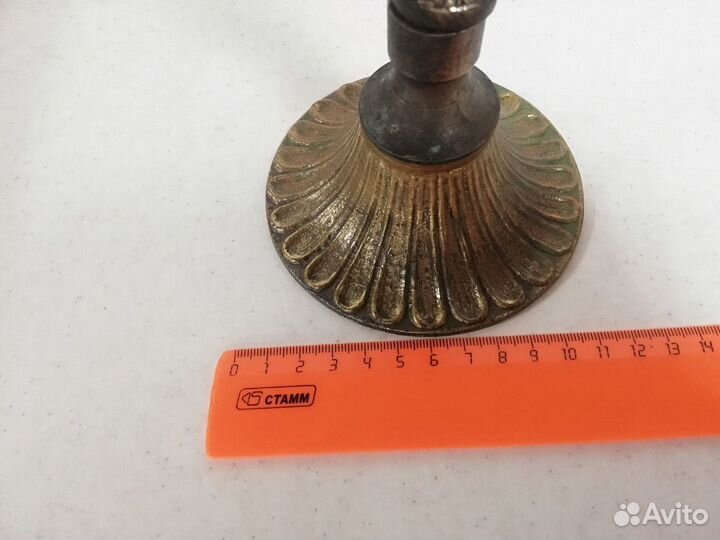 Подсвечник канделябр старинный на 3 свечи