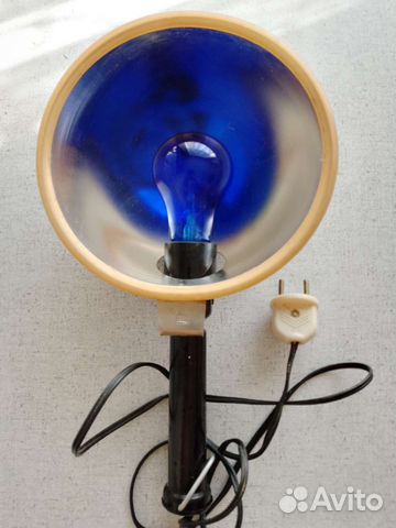 Синяя лампа для прогревания