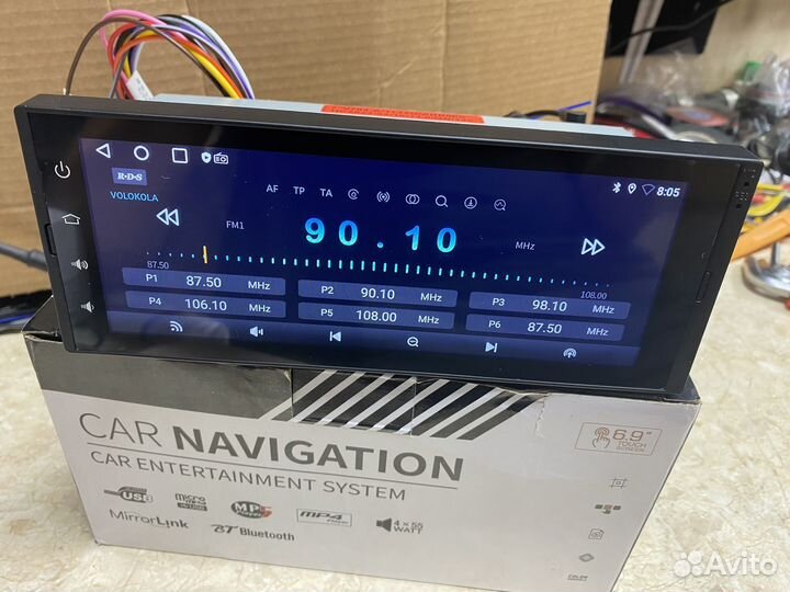 Магнитола 1din c экраном android 11