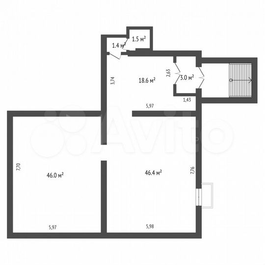 Продам помещение свободного назначения, 116 м²