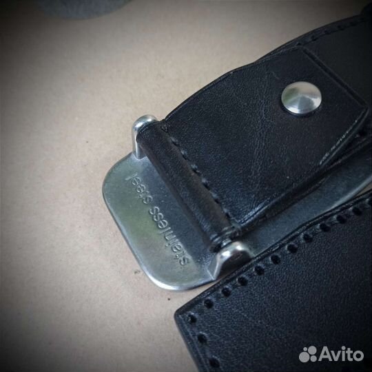 Ремень из натуральной кожи ручной работы