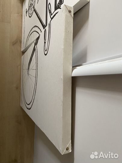 Модульная картина. велосипед (тушь)