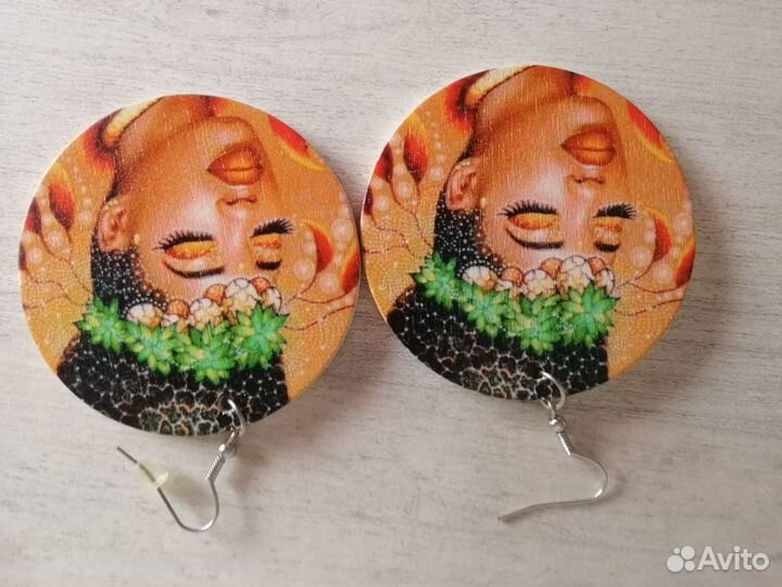 Серёжки Африка