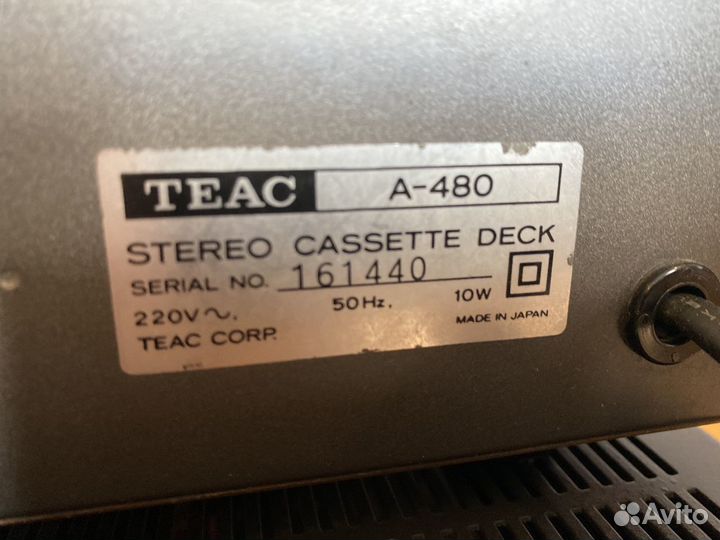 Кассетная дека teac A480