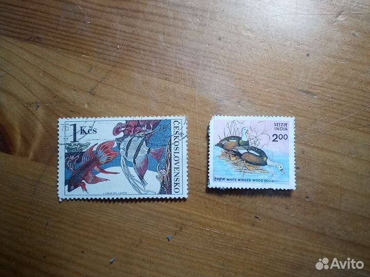 Марка почтовая индия 1985 г и чехословакия 1975