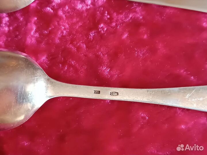 Чайные ложки серебро СССР 875 пробы