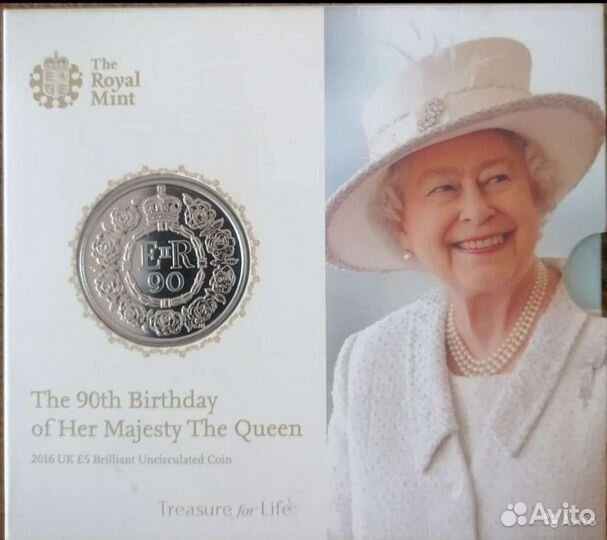Монета Великобритания 5 фунтов 2016 год