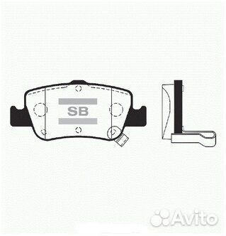 Колодки тормозные дисковые, комплект Sangsin brake