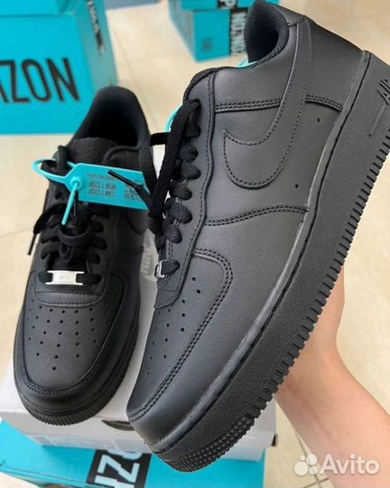 Nike air force 1 low black оригинал