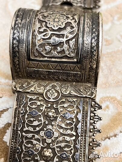 Старинный серебряная пояс 84 проба