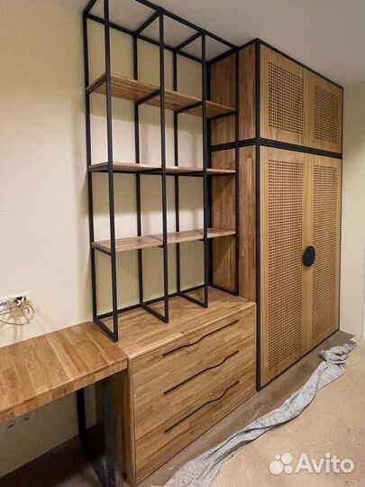 Шкаф на заказ, шкаф в стиле лофт