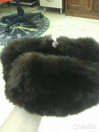 Шапка ушанка кролик замша СССР 57 размер