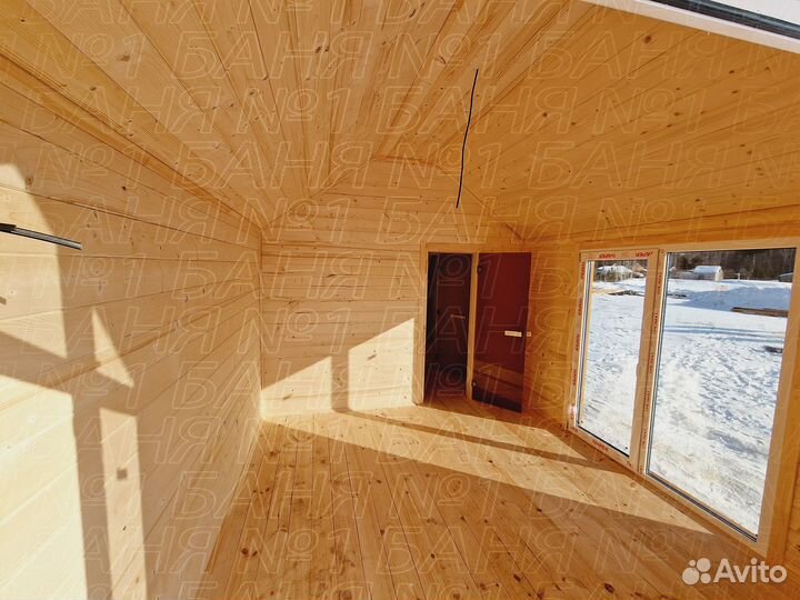 Деревянная баня под ключ