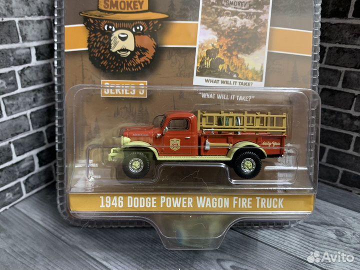 Greenlight 1/64 dodge Power Wagon (пожарный)