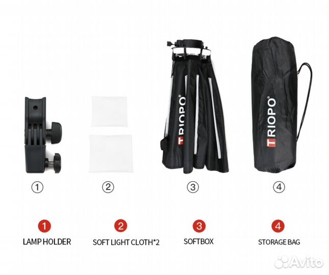 Октобокс triopo KX90 см для вспышки AD200 V1 YN200