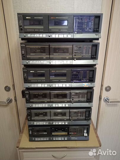 Усилители+Магнитофоны Нота М-220С-1/2+Нота Мп-220C