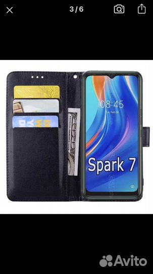 Tecno spark 7 чехол